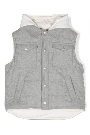 gilet in cotone grigio ELEVENTY KIDS | EV2P92I0105904AV